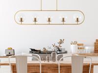 Hanglamp PASTORES 5 lampen goud - thumbnail