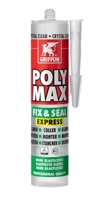 Griffon Poly Max® Afdichtingskit Fix & Seal Express Crystal Clear Koker 300g - 6150452
