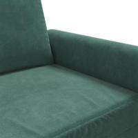 Tweezitsbank 140 cm fluweel donkergroen - thumbnail