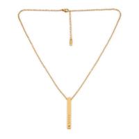 Bar ketting met naam - Goud - thumbnail