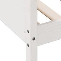 Slaapbank zonder matras 80x200 cm massief grenenhout wit - thumbnail