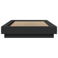 Bedframe met LED-verlichting bruin eikenkleurig 120x190 cm - thumbnail