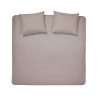Cinderella dekbedovertrek Uni flanel - taupe - 200x200/220 cm - thumbnail