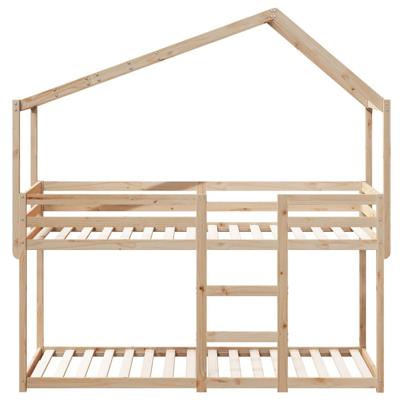 Stapelbedframe zonder matras massief grenenhout 90x190 cm