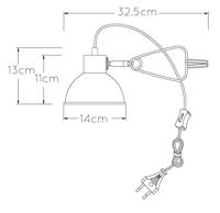 Lucide MOYS - Klemlamp - 1xE27 - Zwart - thumbnail