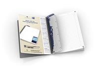 Collegeblok Oxford Office Essentials A4+ lijn 4-gaats 180 pagina&apos;s 80gr assorti | 5 stuks - thumbnail
