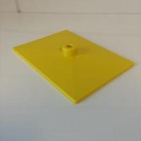 Voetplaat volledig kunststof geel - thumbnail