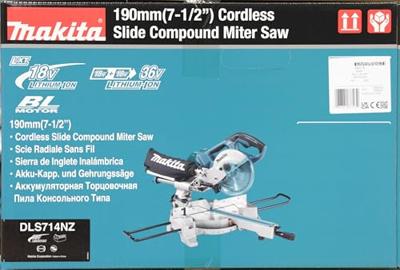 Makita DLS714NZ Accu Radiaal Afkortzaag 190mm 2x18V Basic Body - thumbnail