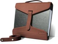 Yaka mappendrager, bruin leder - thumbnail