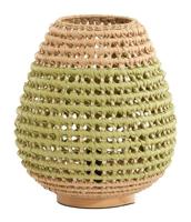 Light & Living Tafellamp 'Kalipa' Rotan, kleur Groen - thumbnail