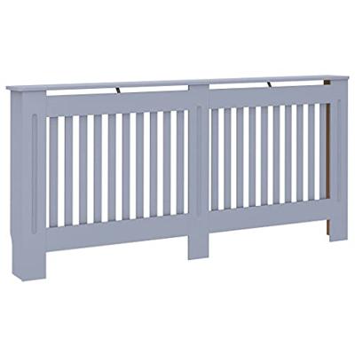 VidaXL Radiatorombouw 172x19x81,5 cm mdf antraciet VidaXL Radiatorombouw 172x19x81,5 cm mdf antraciet