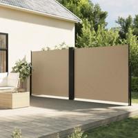VidaXL Windscherm uittrekbaar 160x1200 cm beige - thumbnail