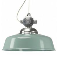 Hanglamp aan ketting Detroit Retro aluminium met Groene deksel - thumbnail
