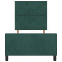 Bedframe met hoofdeinde Donkergroen 100 x 200 cm Fluweel - thumbnail