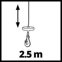 Einhell 2250110 Kettingkatrol Draagkracht (zonder keerschijf) 1000 kg - thumbnail