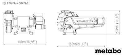 Metabo 604220000 | BS 200 PLUS Combi bandslijpmachine - 604220000