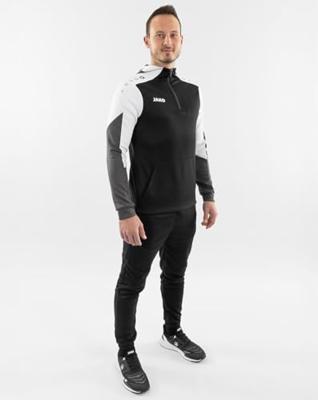 JAKO 6770 Sweater Met Kap Dynamic - Zwart/Wit/Antraciet - L
