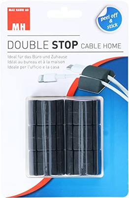 Cablehome Bevestigingselement 135352 Bundel-Ø (bereik) 8.5 mm (max) Tweegats Zwart 1 stuk(s)