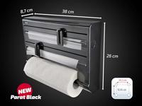 Leifheit Parat rollenhouder zwart - thumbnail