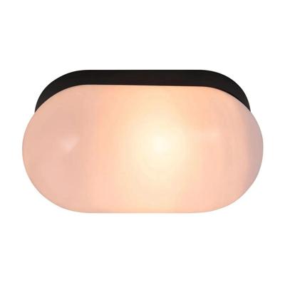 Wandlamp badkamer zwart E27 fitting dimbaar 'Nordlux Foam'