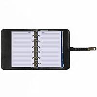 Organizer Kalpa Pocket inclusief agenda 2025-2026 7dagen/2pagina&apos;s croco zwart - thumbnail