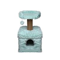 Topmast Krabpaal Fluffy Langhaar - Lima - Lichtblauw - thumbnail