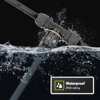 Kabelverbinder - T-vorm - IP68 waterdicht - Koppelstuk - Geschikt voor 4-12mm kabeldikte - thumbnail