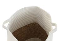 Decoratieve Mand DKD Home Decor Wit Natuurlijke Vezel 36 x 36 x 52 cm - thumbnail