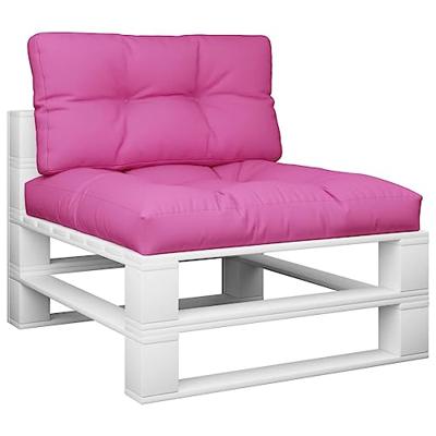 VidaXL Palletkussens 2 st stof roze - thumbnail