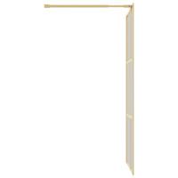 Inloopdouchewand transparant 80x195 cm ESG-glas goudkleurig - thumbnail
