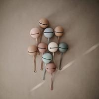 Siliconen fopspeenhouder MUSHIE rozen - thumbnail