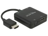 Delock 62784 HDMI / USB-micro-B Adapter [1x HDMI-stekker - 1x HDMI-bus, Micro-USB-bus] Zwart - thumbnail