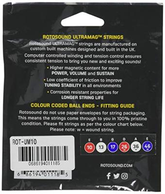 Rotosound Ultramag UM10 snarenset voor elektrische gitaar