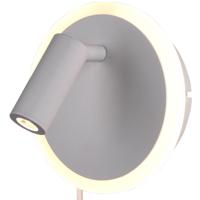 LED Wandlamp - Trion Jodan - 7W - Warm Wit 3000K - Rond - Mat Wit - Aluminium - thumbnail