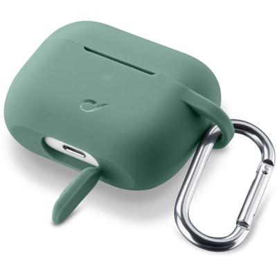 Cellularline Bounce Soft Touch Silicone AirPod case met haak voor Apple AirPods Pro