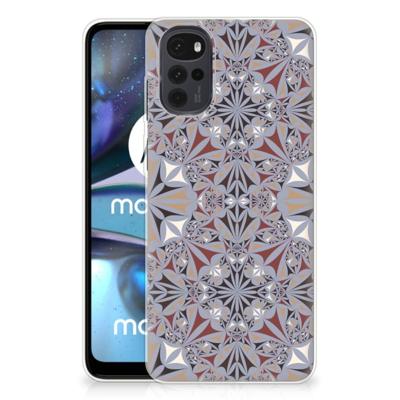 Motorola Moto G22 | TPU | Siliconen hoesje | Flower Tiles Motorola Moto G22 | TPU | Siliconen hoesje | Flower Tiles