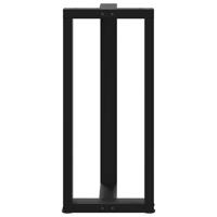 Bartafelpoten 2 st T-vormig 40x35x(90-91) cm staal zwart - thumbnail