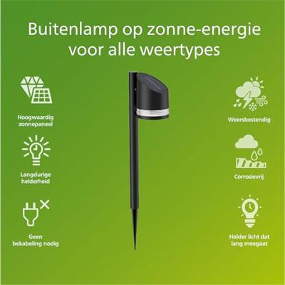 Fyve basic solar spike verlichting Philips - Philips Fyve basic solar spike verlichting Philips - Philips