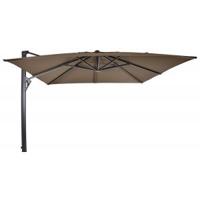 Taurus Zweefparasol taupe 300x300 cm vierkante parasol - thumbnail