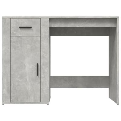 Bureau 100x49x75 cm bewerkt hout betongrijs