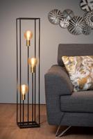 Lucide RUBEN - Vloerlamp - 3xE27 - Zwart - thumbnail
