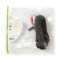 Stereo-Audiokabel | 3,5 mm Male - 2x RCA Male | 10 m | Zwart - thumbnail