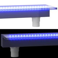 VidaXL Watervaloverlaat met rgb led&apos;s 108 cm acryl - thumbnail