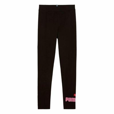 Sportleggings voor Kinderen Puma Essentials Logo G Zwart - Maat: 15-16 Jaar