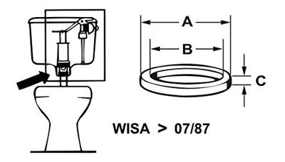 Cornat Dichting Afloop Spoelkast Wisa - TEC380423