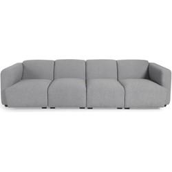 4-zitsbank Legara grijs 284 cm