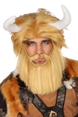 Pruik beest/viking blond