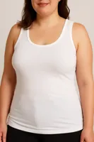 Dames Comfort XL hemd - Grote maten - Dames singlet - wit, zwart - thumbnail