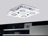 Eglo Led plafondlampCabo Square 4x3w - 3000K - 29cm chroom - 30931 - thumbnail