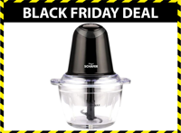 Schafer Elektrische hakmolen 1L - Glazen kom - 500W - Zwart - thumbnail